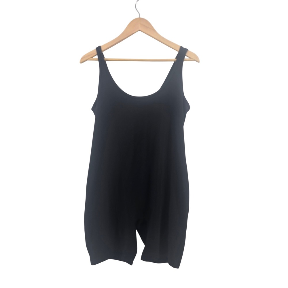 Isabel by Ingrid & Isabel Maternity Romper Women Medium Black Scoop Neck Stretch
